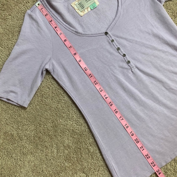 Anthropologie Saturday Sunday v neck button henley - Picture 2 of 8